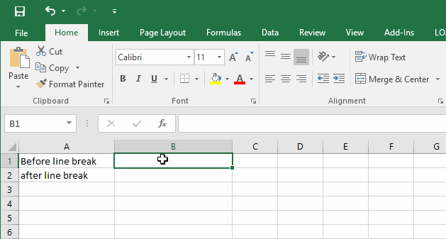excel for mac wrap text other line